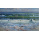 William Bradley Lamond RBA (1857-1924) Seascape oil on canvas, signed lower left 28.5cm x 49cm