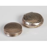 Americas Cup Sailing Interest - A silver snuff box owned by Susan Matilda Cunninghame-Graham