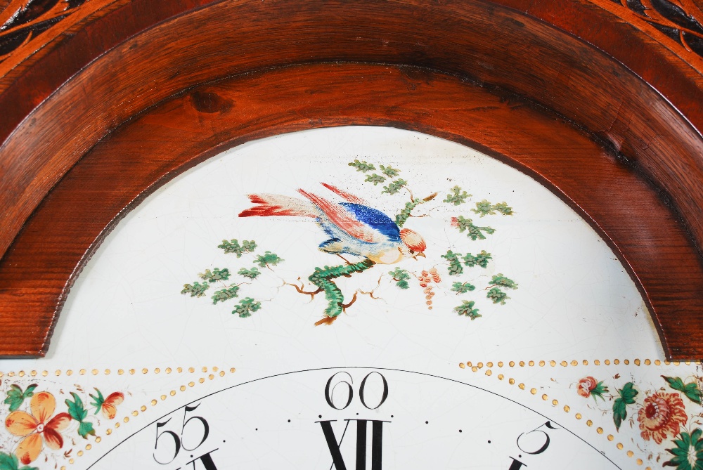 A George III oak longcase clock, David Craig Ford, Pathhead, the enamelled dial with Arabic and - Image 6 of 10