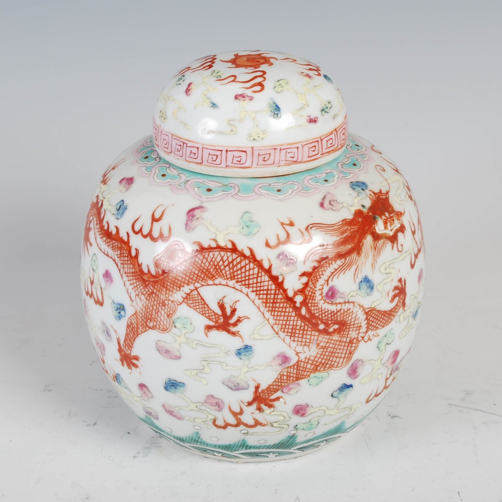 A Chinese porcelain yellow ground jar, Wang Bingrong, Qing Dynasty, decorated in relief with egret - Image 5 of 20