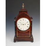 A George III mahogany and gilt metal mounted Gothic Revival bracket clock, Arnold & Dent, Strand,