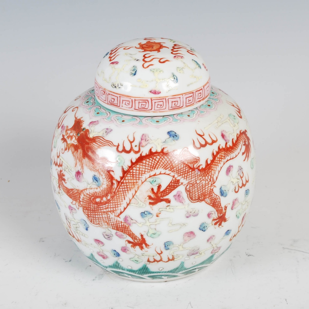 A Chinese porcelain yellow ground jar, Wang Bingrong, Qing Dynasty, decorated in relief with egret - Image 3 of 20
