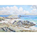 Alexander Langlands (fl.1922-1946) Black Rock, Islay watercolour, signed lower right and inscribed