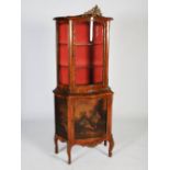 A late 19th century French Louis XVI Transitional Style kingwood and gilt metal mounted vitrine, the