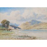 James Alfred Aitken ARHA RSW (1846-1897) Loch Lomond watercolour, signed and inscribed lower right