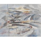 AR Richard Demarco OBE RSW HRSA (b.1930) The Path of Condie III watercolour, signed lower right