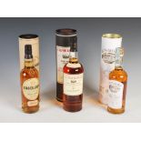 Three boxed bottles of Single Malt Scotch Whisky, comprising: The Glenmorangie Portwood Finish
