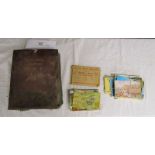 Early and interesting postcard album together with postcard bundles, to include Daily Sketch