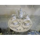 German tea set for 2 on tray