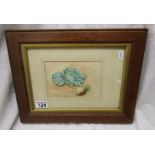 Watercolour by E Hunt (Famous chicken painter) - Still life vegetables