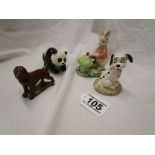 4 animal figures to include Beswick & Royal Doulton