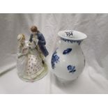 Royal Worcester vase and figurine