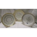 3 early Royal Crown Derby plates