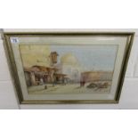 Watercolour by Catano - North Africa street scene