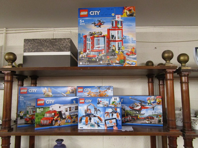 6 x New Lego City kits - 60182, 60183, 60192, 60193, 60214 & 60215