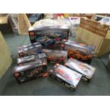 9 x New Lego Technic kits - 42073, 42077, 42089, 42089, 42091, 42091, 42093, 42103 & 42104