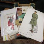 Collection of prints etc to include military uniforms