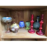 Collection of studio pottery etc