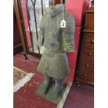Terracotta headless Oriental soldier - H: 85cm