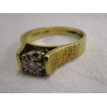 18ct diamond solitaire ring