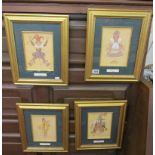 Set of 4 L/E prints with certificates verso - The original designs of the Bolshoi Nutcracker 1919