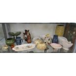 Shelf of ceramics to include SylvaC