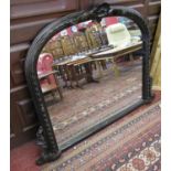 Overmantle mirror - Approx H: 93cm x W: 127cm