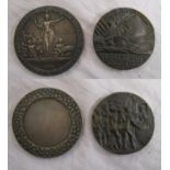 2 medallions to include 'Festival of Empire Exhibition and Pageant of London' award and another