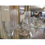 4 pieces of Orrefors glass