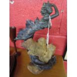 Bronze/spelter lady figure