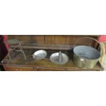 Large jam pan, trivet etc