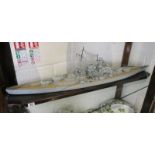 Model battle ship - Approx L: 125cm