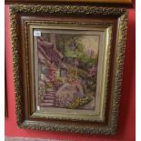 Needlepoint framed picture (Image size 40cm x 50cm)