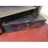 Large metal deed box