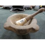 Large mortar & pestle