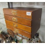 Bank of vintage stationary drawers to include House of Commons stationary