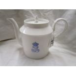 Antique Sevres 'Louis Philippe' white porcelain teapot circa 1847 with the Louis Philippe insignia