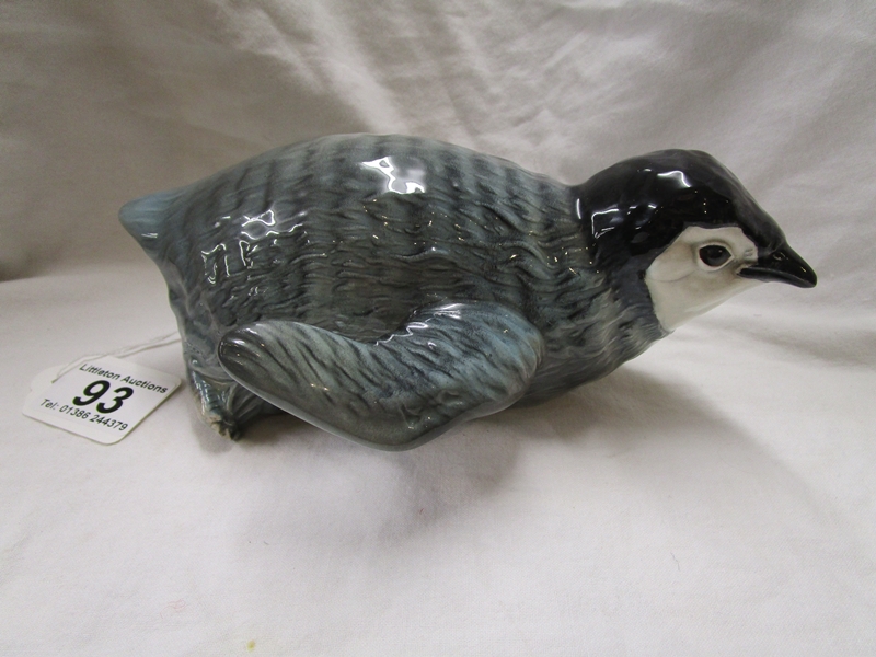 Beswick Penguin chick sliding: model 2434