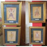 Set of 4 Bolshoi 'Nutcracker' prints (Image size 15cm x 20cm)