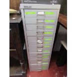Bisley 15 drawer filing cabinet