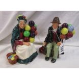 2 Royal Doulton figurines - The Balloon Man & The Old Balloon Seller