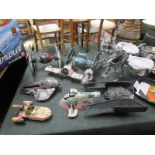 Collection of Star Wars vehicles