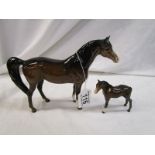 Beswick horse & foal