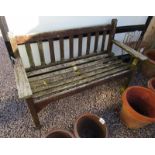 Timber garden bench