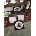 Set of 6 Royal Worcester King Arthur picture plates