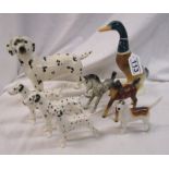 Collection of Beswick dogs etc