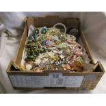 Box of costume jewellery