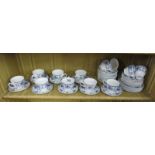 Blue & white tea set