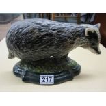 Cast iron badger door stop