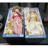 2 boxed Royal Doulton dolls